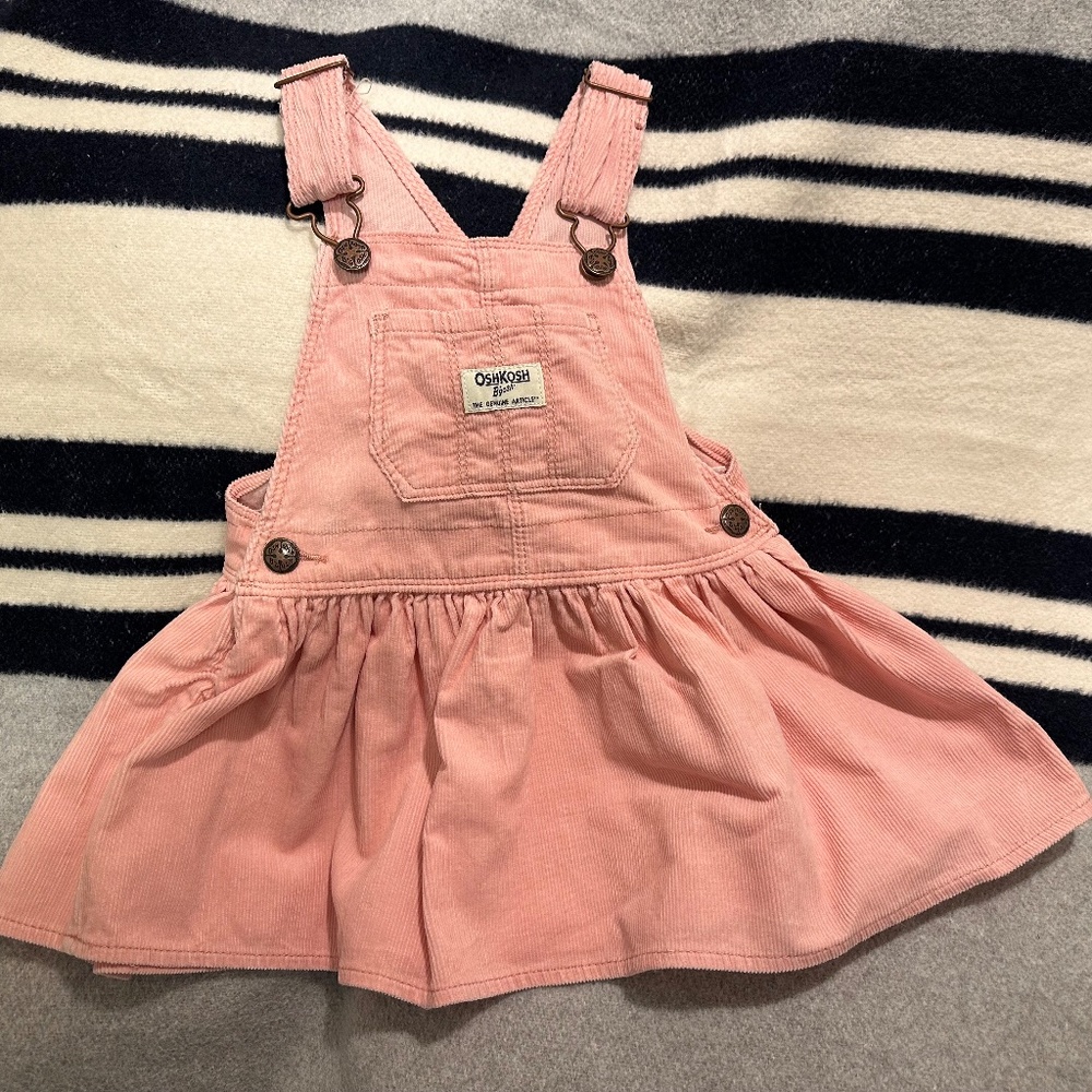 OshKosh B'gosh Toddler Pink Corduroy Jumper Dress 2T